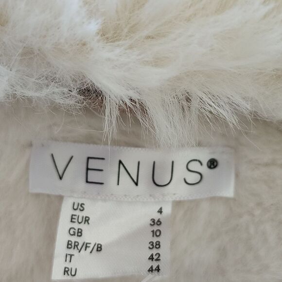 Venus Faux Suede and Shearling Chic Stylish Penny Lane Coat Size 4 - Picture 5 of 8
